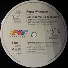 Roger Whittaker – In Concert - Die Stimme Für Millionen Klasik 2x Lp Tarz Plak Alithestereo