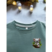Dgk Collection Kız Çocuk  Elbise  Baskılı %100 Cotton 2 Iplik