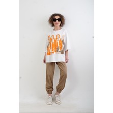 Zelish My Sister Camel Pike Beli Ve Paçası Lastikli Pantolon