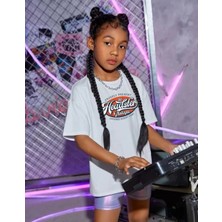 Tarz Yeri Çocuk Unisex Baskılı T-Shirt - Beyaz