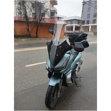 Motoros Arora Beatrix 150 Alt Siyah Ön Cam 2023-2024 Modellere Uyar 78CM  Şeffaf Renk  4mm  Uzun Boylu ve Geniş