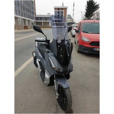 Motoros Arora Beatrix 150 Alt Siyah Ön Cam 2023-2024 Modellere Uyar 78CM  Açıkfüme Renk   4mm  Uzun Boylu ve Geniş