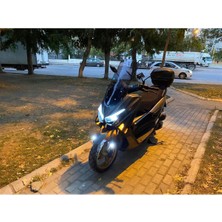 Motoros Arora Max T 150 Ön Cam 2022 2023 Modellere Uyar 55CM  Açıkfüme Renk   4mm Kısa Spor