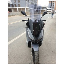 Motoros Arora Beatrix 150 Alt Siyah Ön Cam 2023-2024 Modellere Uyar 78CM  Açıkfüme Renk   4mm  Uzun Boylu ve Geniş