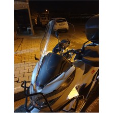 Motoros Honda Pcx 125 Ön Cam 2018 2020 Modellere Uyar 83CM  Şeffaf Renk  4mm Uzun ve Geniş