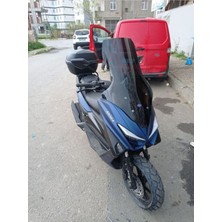 Motoros Arora Max T 150 Ön Cam 2022 2023 Modellere Uyar 78CM  Siyah Renk  4mm Uzun Boylu ve Geniş Cam