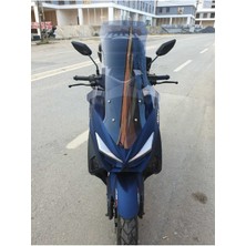 Motoros Arora Max T 150 Ön Cam 2022 2023 Modellere Uyar 78CM  Açıkfüme Renk   4mm Uzun Boylu ve Geniş Cam