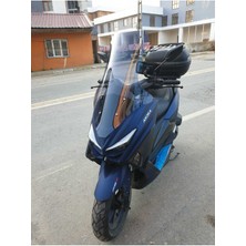 Motoros Arora Max T 150 Ön Cam 2022 2023 Modellere Uyar 78CM  Açıkfüme Renk   4mm Uzun Boylu ve Geniş Cam