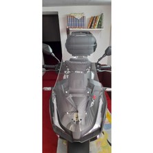 Motoros Rks Veloce 150 Alt Siyah Ön Cam 2023-2024 Modellere Uyar 75CM  Şeffaf Renk  4mm  Uzun Boylu ve Geniş