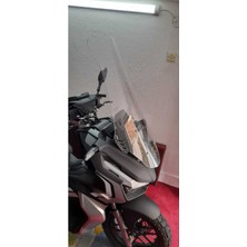 Motoros Rks Veloce 150 Alt Siyah Ön Cam 2023-2024 Modellere Uyar 75CM  Şeffaf Renk  4mm  Uzun Boylu ve Geniş