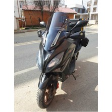 Motoros Kymco Xciting 250 500 R Ön Cam 2010 2011 Modellere Uyar 72CM  Açıkfüme Renk   4mm Uzun ve Geniş