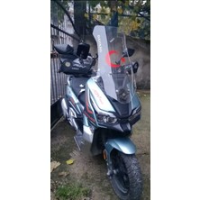 Motoros Rks Freccia 150 Ön Cam 2022-2024 Modellere Uyar 65CM  Şeffaf Renk  4mm Orta Boylu