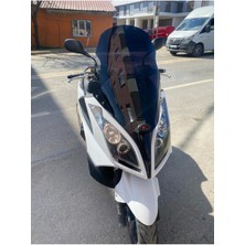 Motoros Kymco Downtown 200 300 Ön Cam 2010 2015 Modellere Uyar 67CM  Siyah Renk  4mm Orjinal Boy