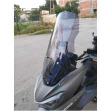 Motoros Rks Newlight 125 Ön Cam 2022 Modellere Uyar 55CM  Açıkfüme Renk   4mm Küçük Spor