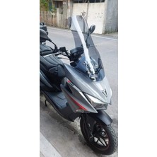 Motoros Motolux Mtx 125 Ön Cam 2022-2024 Modellere Uyar 65CM  Açıkfüme Renk   4mm Orta Boylu