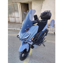 Motoros Kuba Chia 125 Ön Cam 2023 2024 Modellere Uyar 75CM Açıkfüme Renk   4mm Uzun Boylu