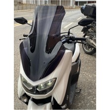 Motoros Yamaha Nmax Ön Cam 2021 2023 Modellere Uyar 72CM  Siyah Renk  4mm Uzun Boylu