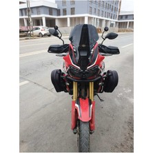 Motoros Honda Afrika Twin Crf 1000 Ön Cam 2016 2020 Modellere Uyar 45CM  Siyah Renk  4mm Kısa Spor