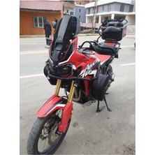 Motoros Honda Afrika Twin Crf 1000 Ön Cam 2016 2020 Modellere Uyar 45CM  Siyah Renk  4mm Kısa Spor