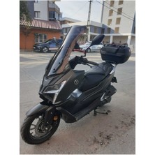 Motoros Voge Sr 1 Ön Cam 2023 Modellere Uyar 72CM  Siyah Renk  4mm Uzun Boylu