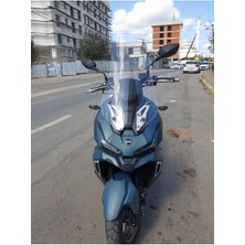 Motoros Sym Adx 125 Ön Cam 2023-2024 Modellere Uyar 70CM  Şeffaf Renk  4mm Uzun Boylu