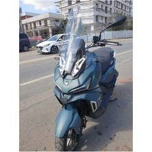 Motoros Sym Adx 125 Ön Cam 2023-2024 Modellere Uyar 70CM  Şeffaf Renk  4mm Uzun Boylu