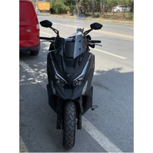 Motoros Kymco Dtx 360 Ön Cam 2021-2024 Modellere Uyar 57CM  Şeffaf Renk  4mm Uzun Boylu