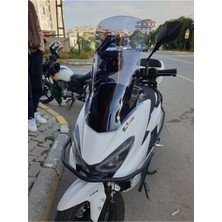 Motoros Rks Newlight 125 Pro Ön Cam 2023 2024 Modellere Uyar 68CM  Açıkfüme Renk   4mm Uzun Boylu