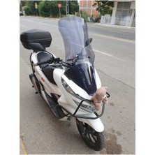 Motoros Honda Pcx 125 Ön Cam 2018 2020 Modellere Uyar 83CM  Açıkfüme Renk   4mm Uzun ve Geniş