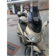 Motoros Piaggio X9  Ön Cam 2004 2007 Modellere Uyar 49CM Açıkfüme Renk   4mm Uzun Boylu