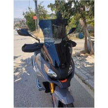 Motoros Peugeot Xp 400 Ön Cam 2023-2024 Modellere Uyar 61CM  Siyah Renk  4mm Uzun ve Geniş