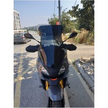 Motoros Peugeot Xp 400 Ön Cam 2023-2024 Modellere Uyar 61CM  Siyah Renk  4mm Uzun ve Geniş