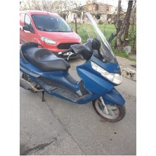 Motoros Piaggio X8 200 Ön Cam 2004 2006 Modellere Uyar 53CM  Şeffaf Renk  4mm Uzun Boylu