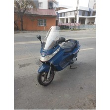 Motoros Piaggio X8 200 Ön Cam 2004 2006 Modellere Uyar 53CM  Şeffaf Renk  4mm Uzun Boylu