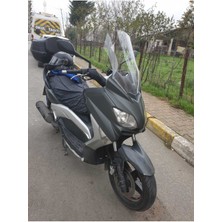 Motoros Yamaha Xmax 250 Ön Cam 2011 2013 Modellere Uyar 55CM  Şeffaf Renk  4mm Orta Boylu