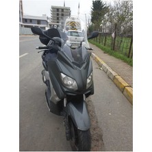 Motoros Yamaha Xmax 250 Ön Cam 2011 2013 Modellere Uyar 55CM  Şeffaf Renk  4mm Orta Boylu