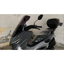 Motoros Volta Apec Apx5 Ön Cam 2023-2024 Modellere Uyar 57CM  Siyah Renk  4mm Küçük Spor