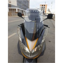 Motoros Yamaha Majesty 400 Ön Cam 2005 2006 Modellere Uyar 68CM Şeffaf Renk  4mm Uzun Boylu ve Geniş