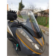 Motoros Yamaha Majesty 400 Ön Cam 2005 2006 Modellere Uyar 68CM Şeffaf Renk  4mm Uzun Boylu ve Geniş