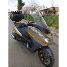 Motoros Yamaha Majesty 400 Ön Cam 2005 2006 Modellere Uyar 68CM Şeffaf Renk  4mm Uzun Boylu ve Geniş