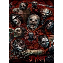 Ekart Ahşap Mdf Puzzle Yapboz Slipknot Album Kapağı 255 Parça 35*50 cm