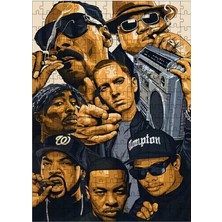 Ekart Ahşap Mdf Puzzle Yapboz Biggie Notorious 2pac Jay-Z N.w.a 255 Parça 35*50 cm