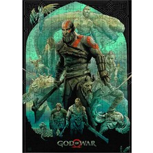 Ekart Ahşap Mdf Puzzle Yapboz God Of War 255 Parça 35*50 cm