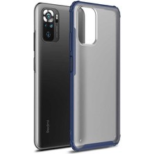 FUJİMAX Xiaomi Redmi Note 10S Kılıf Kenarı Darbeye Dayanıklı Arka Sert P.c Telefon Kılıfı