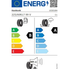 Hankook 225/60 R17 99V Ventus Prime 4 K135A 4X4 Yaz Lastiği (Üretim Yılı: 2024)