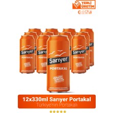 Sarıyer Portakal Aromalı Gazoz 330ML x 12 Adet