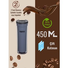 Mamma Maggie 2 Saat Sıcak Tutabilen Çift Katman Mug Bardak 450 Ml.