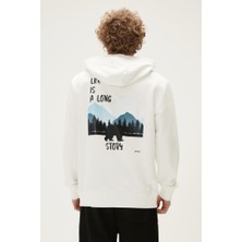 Bad Bear Long Story Hoodıe Beyaz Erkek Sweatshirt 22.02.12.034-C04