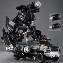 Yangmei Exclusive Edition Lider Ironhide Hero Black Peak Warrior Aksiyon Figürü, 6 Yaş Üzeri Çocuklar Için Uygun, Manuel Dönüşümlü Savaş Arabası Robotu, (Karanlık Savaş Arabası) (Yurt Dışından)