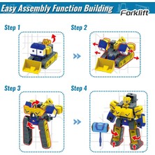 Yangmei Robot Oyuncak Araba Aksiyon Figürleri Robot Kamyon Stem'i Ayırın Erkek ve Kız Yaşları 6+ Için Araba Inşaat Araçlarını Birleştirin (Yurt Dışından)